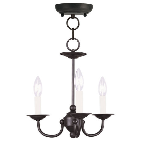 Livex Lighting 4153-04 Home Basics - Three Light Mini-Chandelier