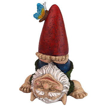 Design Toscano Topsy Turvy Theo Garden Gnome Statue