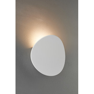 Bruck Lighting WALL/LUN/30K Lunaro 8" Tall LED Wall Sconce - Textured White