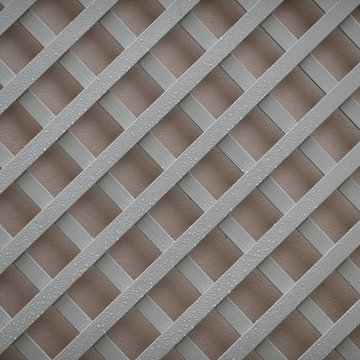 Diagonal Trellis - Making Boring Walls Blossom