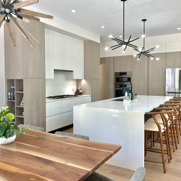 Grey Pine Modern Kitchen: Tiny, ON