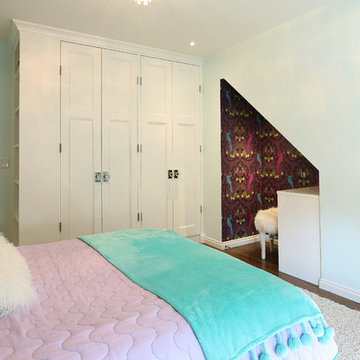 Teal and Purple Girl's Bedroom