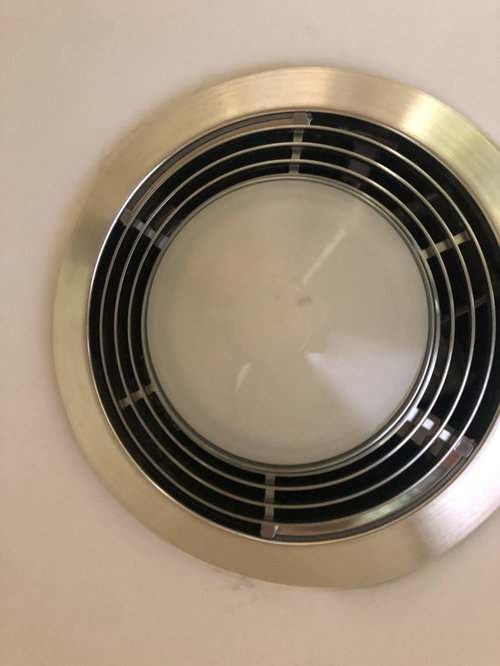 changing bulb in bathroom exhaust fan