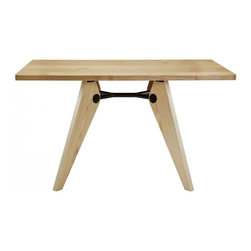 Landing Rectangle Wood Dining Table in Natural - Dining Tables