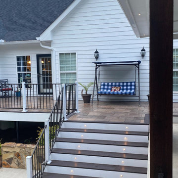 Monroe, Georgia DekTek Tile's Concrete Decking Deck Remodel