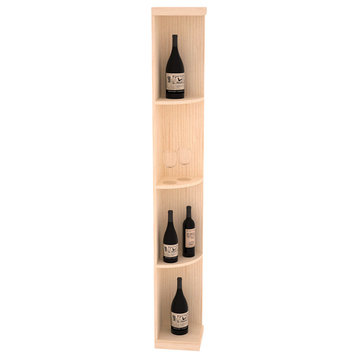 Quarter Round Wine Display, Pine, Satin