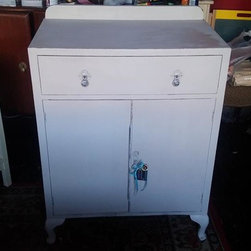 SOLD-handpainted vintage tallboy...&pound;145.00 - Furniture