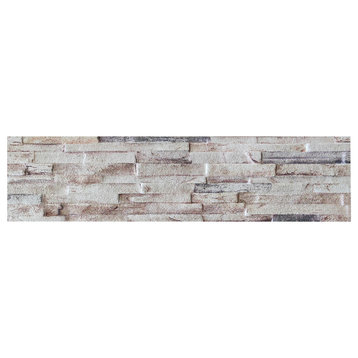 Faux Ancient Brick 3D Wall Panels, Beige Pink Brown, Set of 14 Covers 36.4 sq ft