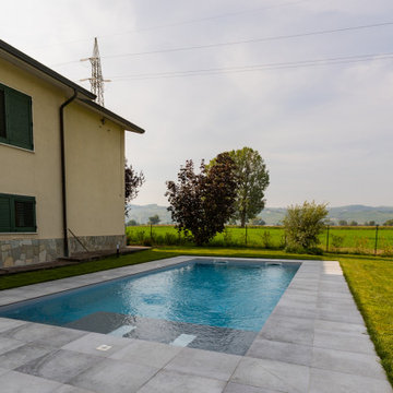 Villa SM | Realizzazione nuova piscina esterna con portico