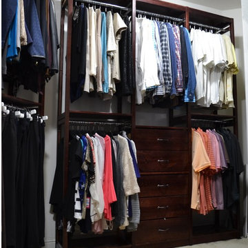 Solid Wood Walk In Closet Installation