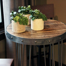 Tall round table