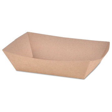 Paper Food Baskets, Brown Kraft, 2 lb Capacity, 1000/Carton