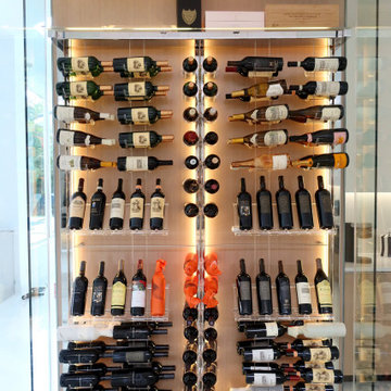 Landings Chrome Acrylic Wine Wall