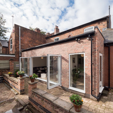 Brick extension to detached Victorian House