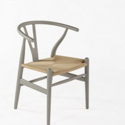 The Wishbone Chair - Cool Grey - Living Room Chairs