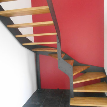escalier limons métal