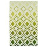 Kaleen - Kaleen Glam Gla09 Rug, Green, 2'6"x8' - Glam Gla09 Rug In Green by Kaleen The Glam collection puts the fab in fabulous! No matter if your decorating style is simplistic casual living or Hollywood chic, this collection has something for everyone! New and innovative techniques for a flatweave rug, this collection features beautiful ombre colorations and trendy geometric prints. Each rug is handmade in India of 100% wool and is 100% reversible for years of enjoyment and durability.