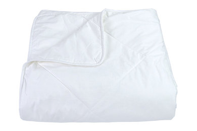 Empress Home Washable Silk-Filled Comforter, White, Twin