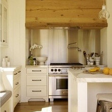Wood range hood