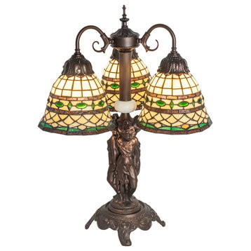 23 High Tiffany Roman 3 Light Table Lamp