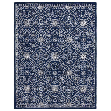 Lauren Ralph Lauren Etienne Area Rug, LRL6603, Navy/Ivory, 8'x10'