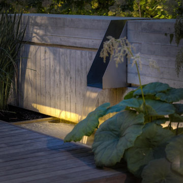 Modern Backyard Patio with Fire Pit – Toronto Concept Design