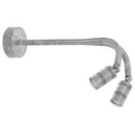 Troy RLM - LED Bullet Head Dual Arm Wall Sconce, Galvanized - RLM stands for Reflective Luminaire Manufacturer.