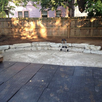 Mid-Town project, backyard