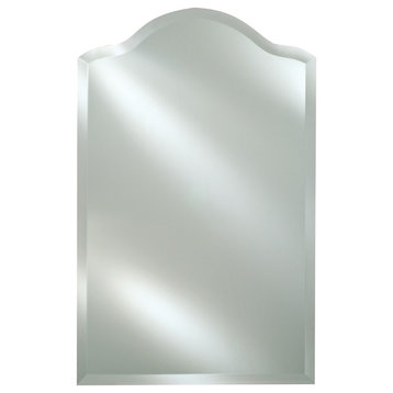 Afina Radiance Frameless Bevel Scallop Top Mirror, 20x30