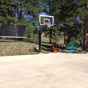William P's Pro Dunk Gold Basketball System on a 35x35 in Evergreen, CO