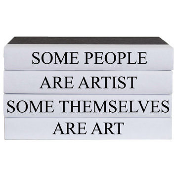 Artist Quote Book Stack, S/4