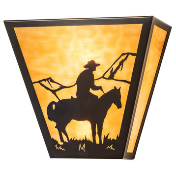 13 Wide Cowboy Wall Sconce