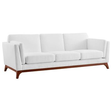 Modern Contemporary Urban Living Living Room Lounge Sofa, White