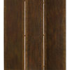 Metal 3 Panel Screen With Textured Nub Head Accent Borders, Brown