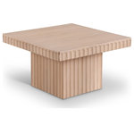 Meridian Furniture - Spencer Oak Veneer Coffee Table, Natural, 12" H, 1 Piece - Indulge in the allure of the Natural Oak Veneer Spencer Coffee Table by Meridian Furniture. Its captivating design and luxurious Natural Oak Veneer elevate any space with effortless elegance. Crafted with precision and durability in mind, this stunning piece becomes the focal point of gatherings, fostering moments of connection and warmth. Embrace sophistication and style with the Spencer Coffee Table, a testament to exquisite taste and timeless beauty.