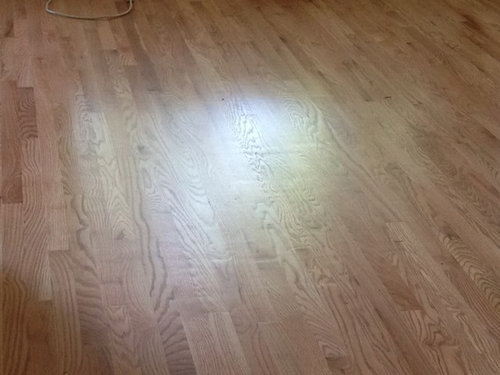 Is this much chatter/wave acceptable on new oak floors (w ...