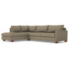 Apt2B Tuxedo 2-Piece Sectional Sofa, Taupe, Chaise on Left