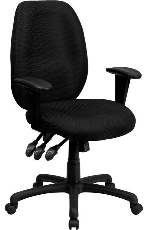 High Back Fabric Multifunction Swivel Ergonomic Task Office Chair
