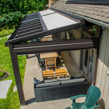 Exterior Pergola With Motorized Screens & Skylights