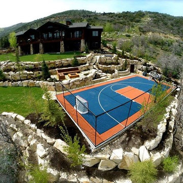 Mountainside Backyard Home Court Build- Awesome!