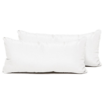 Rectangle Outdoor Patio Pillows, Sail White