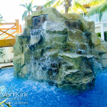 Rock Waterfall for Extreme Resort Lagoon in Deerfield Beach, Florida