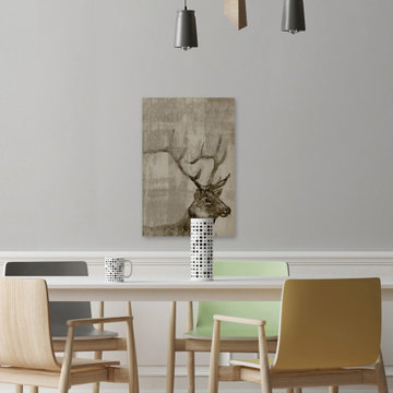 "Curious Buck" Painting Print on Wrapped Canvas