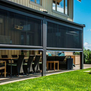 Exterior Pergola With Motorized Screens & Skylights