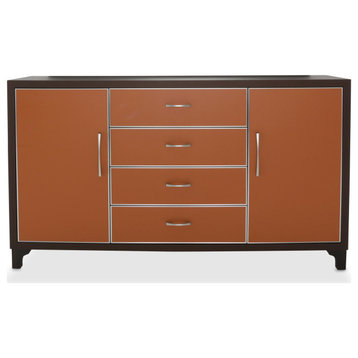 21 Cosmopolitan Dresser, Diablo Orange/Umber Brown