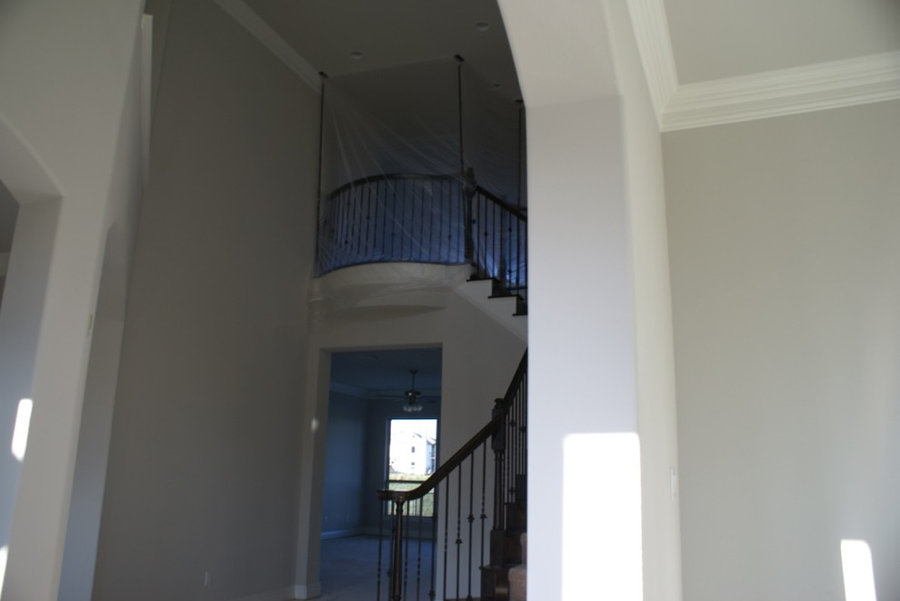 Glass tile, Engineered wood and stacked stone
