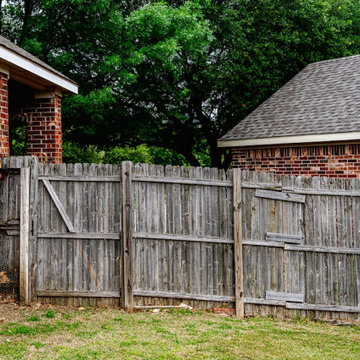 Side By Side Cedar Fence Replacement