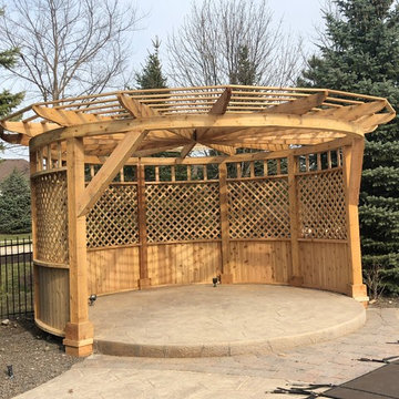Round Cedar Pergola
