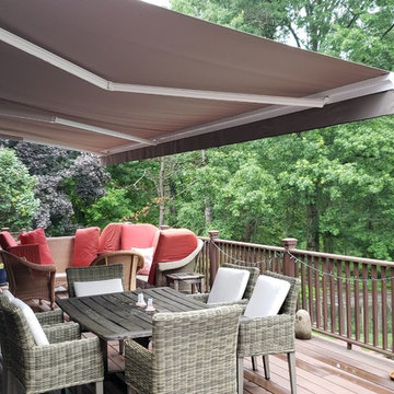 Alutex Madera Retractable Awning Installed Over Deck