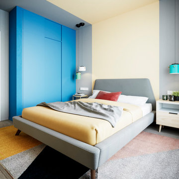 Vibrant Harmony in a Modern Apartment